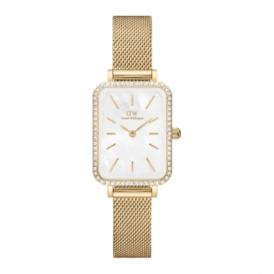 Obrázek Daniel Wellington Quadro Lumine Bezel EVER MOP Hodinky goldcoloured, Velikost: One Size, Gold coloured