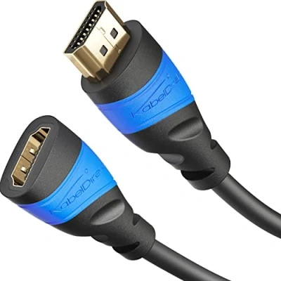 Obrázek kabel Direct 1m HDMI prodluzovaci / Kompatibilni s 2.0a b, 2.0, 1.4a (Ultra HD, 4K, 3D, Full 1080p, HDR, ARC, Vysokorychlostni Internet)