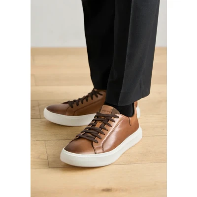 Obrázek Geox Deiven Tenisky, Muži, Velikost: 41, Light brown Kůže a textil