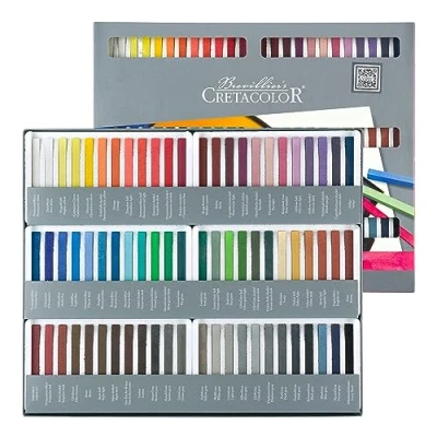 Obrázek Cretacolor Pastelcarré pastelové křídy, tříděné, 72 ks kartonových pouzder