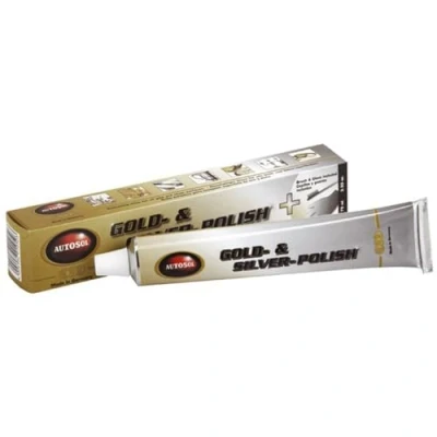 Obrázek Autosol 01 001053 zlatý A stříbrný povrch s kartáčem rukavice, 75 ml