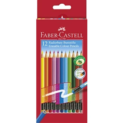 Obrázek Trojhranné pastelky od Faber Castell, 116544, 24 kusů v papírové krabičce, vícebarevné