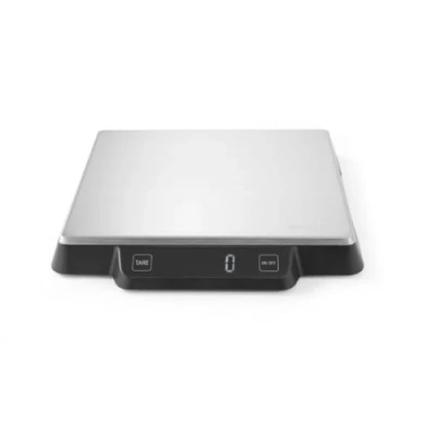 Obrázek HENDI Digitální kuchyňská váha, váha pro domácnost, max. 15 kg, přesnost až 1 g, s vestavěným digitálním displejem, 266x269x(H)34mm, ušlechtilá ocel