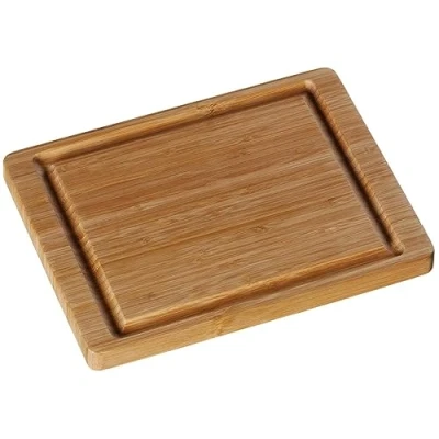 Obrázek WMF krájecí prkénko bambus přírodní, 26 x 20 cm, bambusové prkénko, malé dřevěné s drážkou na šťávu kuchyňské šetrné k čepelím