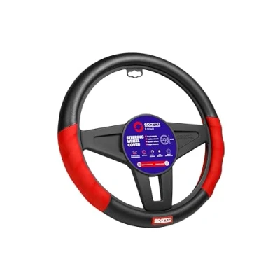 Obrázek SPARCO SPC1102L Steering Wheel Covers red Black