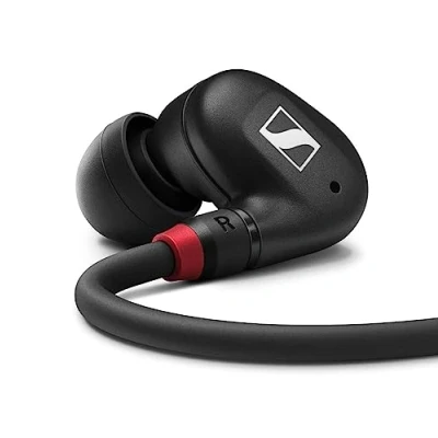 Obrázek Sennheiser IE 100 PRO Wireless Black bezdrátová sluchátka do uší dynamický 10mm širokopásmový měnič konektor BT, součástí dodávky je kabel USB C a adaptér S/M/L Silcone černý (509171)