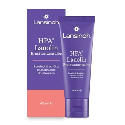 Obrázek Lansinoh HPA Lanolin mast na bradavky, 40 ml 100% přírodní a klimaticky neutrální zklidňuje chrání namáhané bradavky