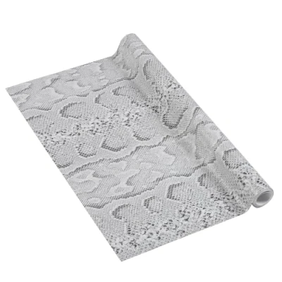 Obrázek Venilia Lepicí fólie Snake hadí vzor šedá 45 cm x 1,5 m, tloušťka 350µ samolepicí nábytková fólie, dekorační tapeta, kuchyňská PVC bez ftalátů Made in EU