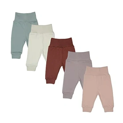 Obrázek MEA Baby Unisex Dětské kalhoty ze 100% bavlny v balení po 5 kusech / pumphose. pro chlapce dívky, na zavazování, Dívčí 3