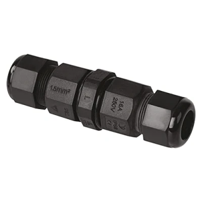 Obrázek EMOS konektor pro průměr kabelu 3 x 0,75 2,5 mm2, spojovací 2,6 7 cm, kabelové spojení, vodotěsnost IP68, prachotěsná, odolná proti nárazům, teplota použití až 85 C
