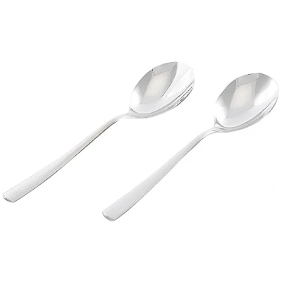 Obrázek WMF Boston salátový příbor ušlechtilá ocel 23,7 cm, malý, salátová vidlička, servírovací lžíce, Cromargan nerezová leštěná, lesklá, vhodná do myčky