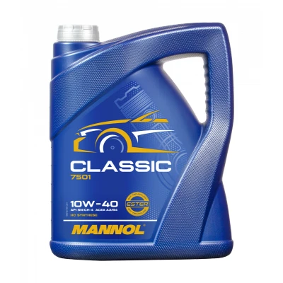 Obrázek Motorový olej MANNOL Classic 10W 40 API SN/SM/CF, 1 litr, 5 litrů