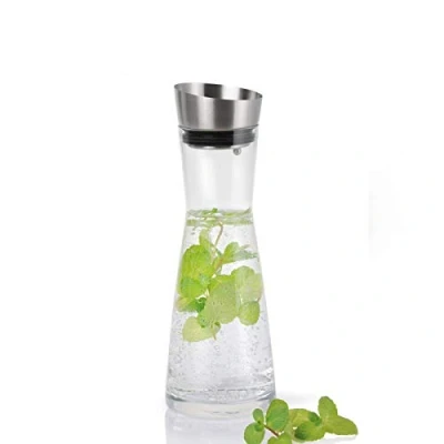 Obrázek blomus ALDOA karafa na vodu, skleněná nádoba, elegantní, klasické víko z ušlechtilé oceli, 900 ml, barva čirá (63169)