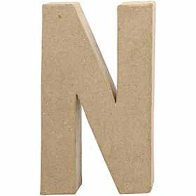 Obrázek Creativ Papírmašé číslice, 20 cm, 1 kus, béžová,