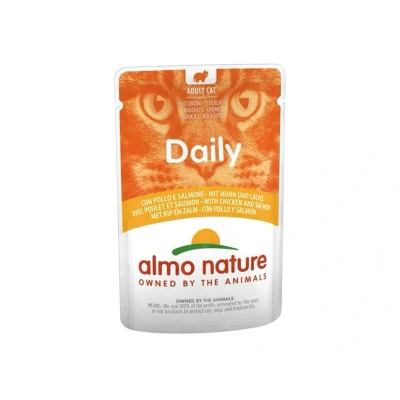 Obrázek Kapsička ALMO NATURE Daily Menu kuře a losos 70g