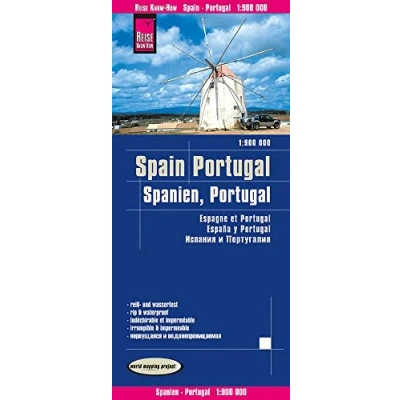Obrázek Reise Know How Landkarte Spanien, Portugal (1:900.000): world mapping project: reiß und wasserfest (world project)