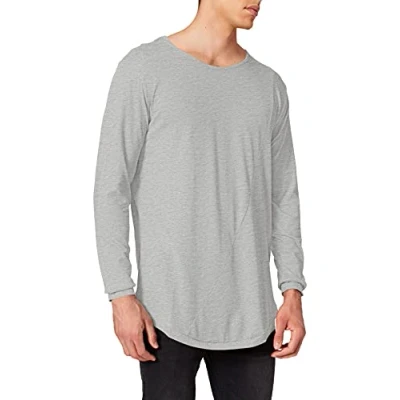 Obrázek Urban Classics Pánské tričko S dlouhým rukávem Men Long Shaped Fashion L/S Tee, k dostání v mnoha různých barvách, velikosti XXL, Šedá