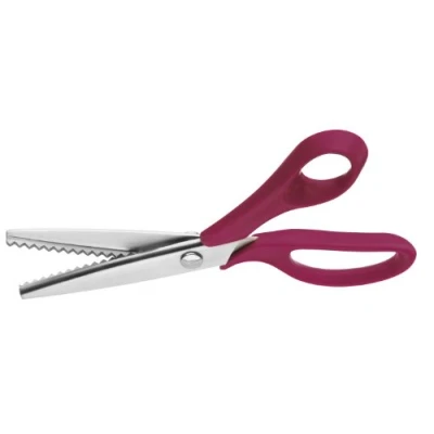 Obrázek Clauss 00107 cikcak nůžky, plastová rukojeť, 21 cm, Purpurová