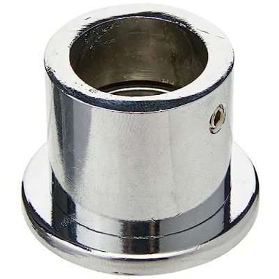 Obrázek GARDINIA Nástěnné ložisko pro záclonové tyče s Ø 20 mm, včetně upevňovacího materiálu, montáž na stěnu, série &quot;Chicago&quot;, kov, chrom