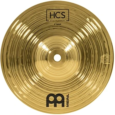 Obrázek Meinl Cymbals HCS Splash — 8 palců (video) bicí nástroje činely (20,32 cm) mosaz, tradiční povrchová úprava (HCS8S)