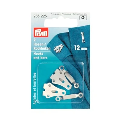 Obrázek Prym Háček, plast, stříbro, velikost 12 mm, 2