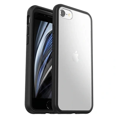 Obrázek OtterBox Sleek pouzdro pro iPhone 7/8/SE 2. gen/SE 3. gen, nárazuvzdorné, odolné proti pádu, ultratenké, ochranné pouzdro, testováno podle vojenského standardu, transparentní/černé, žádné maloobchodní