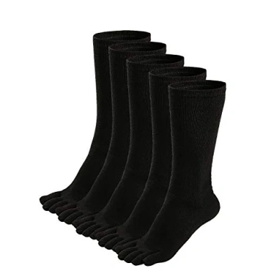Obrázek Zehensocken Herren Baumwolle Fünf Finger Socken Männer mit Zehen für Sport Laufende, EU 39 45, 3/5 Paare