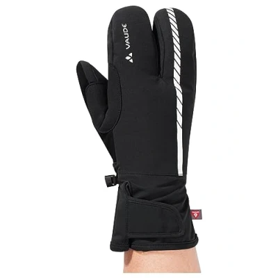 Obrázek VAUDE Accessories Syberia III, tříprstové rukavice pro cyklisty, černé, 11, 41657