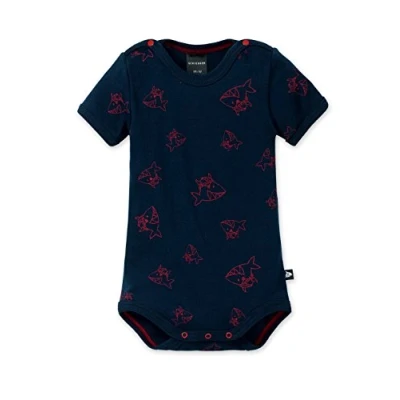Obrázek Schiesser Baby chlapecké zavinovací body 98 (velikost výrobce: 098) modrá (půlnoční 804)