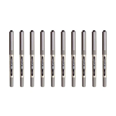 Obrázek Uni ball Mitsubishi Pencil 10 Eye Fineliner Stifte UB 157 Tintenroller, Flüssigtinte, Schwarz Spitze 0,7 mm Schreiben Medium