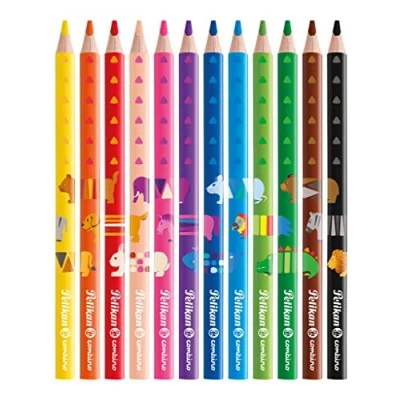 Obrázek Pelikan 811194 pastelky Combino (trojúhelníkové, silné) 12 kusů