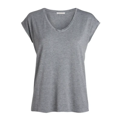 Obrázek Pieces Pcbillo Stripes NOOS Triko s potiskem, Ženy, Velikost: Large, Light grey melange