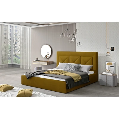 Obrázek Postel Cloe 180x200 kovový rám/ plynový zvedák/ box na lůžkoviny Materiál / Dekor: Monolith 48