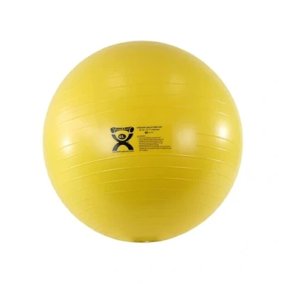 Obrázek CanDo Gymnastický míč Deluxe tréninkový Anti Burst sedací míč, průměr 45 cm, žlutý