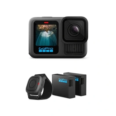 Obrázek GoPro Hero13 Black Action Bundle (exkluzivně u Amazon) obsahuje 2 akumulátory Enduro a vodotěsné dálkové ovládání spouštěče
