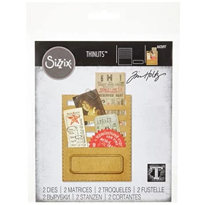 Obrázek Sizzix 662697 Thinlits razicí šablona, ocel, multicolour, 19 x 14,4 0,4 cm