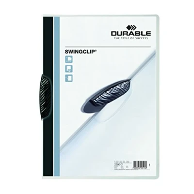 Obrázek Durable Svorka Swingclip, z PP, až 30 listů A4, černá, balení po 25 kusech, 226001