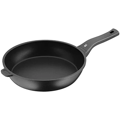 Obrázek WMF Permadur Premium pánev na dušení 28 cm indukční, s protirukojetí, vysokým okrajem, potažená hliníkem, plastová rukojeť ochranou proti plamenu
