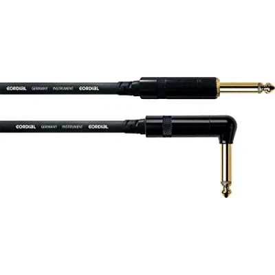 Obrázek CORDIAL kabel kytara Jack pravý/zahnutý 3m INSTRUMENT Essentials