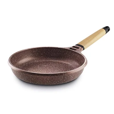 Obrázek SARTEN INDUCTION TERRACOTA 28 CM MANGO CEDRO