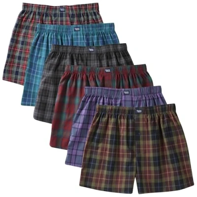 Obrázek Charles Wilson Balení 6 ks tkaných boxerek, Tartan Check 88