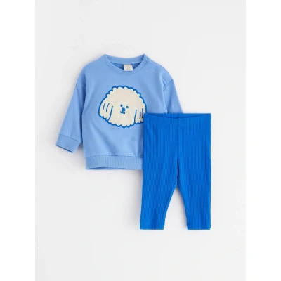 Obrázek Lindex Placement DOG SET Mikina pro děti, Velikost: 68, Light blue