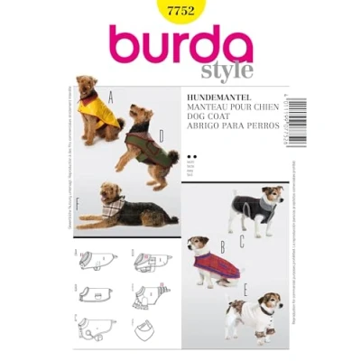 Obrázek Burda Vzor 7752 Kreativní psí kabátek