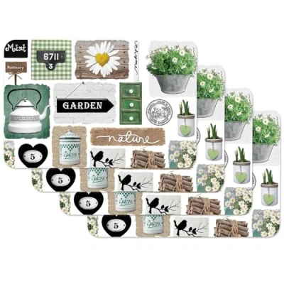 Obrázek Venilia Tischset Platzset für Esszimmer Garden Muster, 4er Set abwischbar Polypropylen, lebensmittelecht, 45 x 30 cm, 4 Stück, 59102