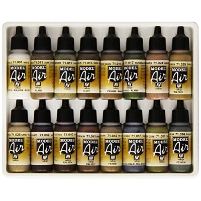 Obrázek Vallejo 071190 Sada barev, německé barvy WWII, 16 x 17 ml, červená