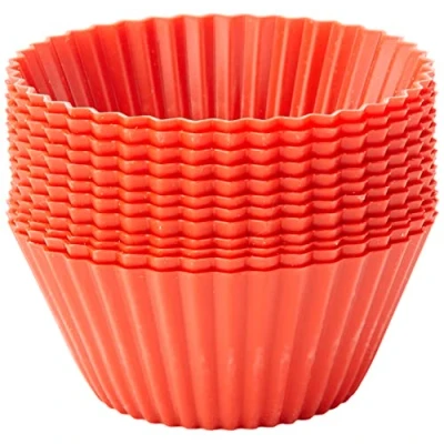 Obrázek Lékué Classic Muffin tvary, 12 ks, barva červená