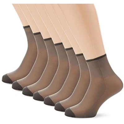 Obrázek Dim Socken Kurze Beauty Resist Komfort Damen x6, Black, One Size