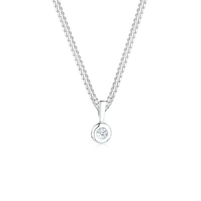 Obrázek Dámský řetízek na krk Diamore, ze sterlingového stříbra 925, bílý diamant 0105560213, bílá