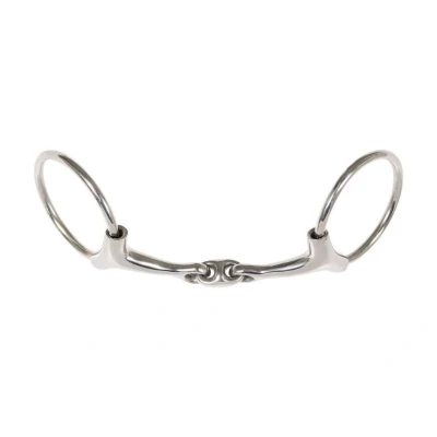 Obrázek Harry&#039;s Horse C Sleeve snaffle Double jointed mouthpiece Oval link 14mm