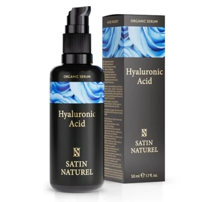 Obrázek Bio Sérum kyseliny hyaluronové 50ml Vegan Hyaluronová proti vráskám Pleťová s Aloe Vera Anti Aging Pleťový krém Ženy Přírodní